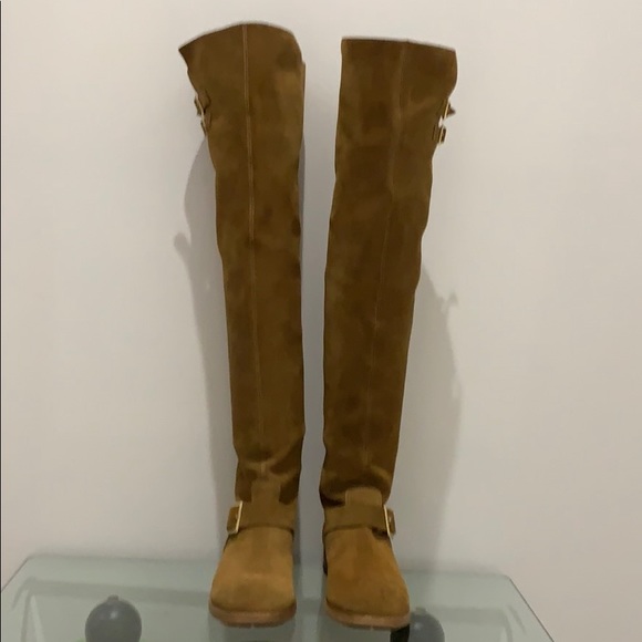 Jimmy Choo suede above the knee boots. - Picture 2 of 7